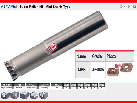 ASPV Mini | Super Polish Mill-Mini Shank-Type D = 10 - 32